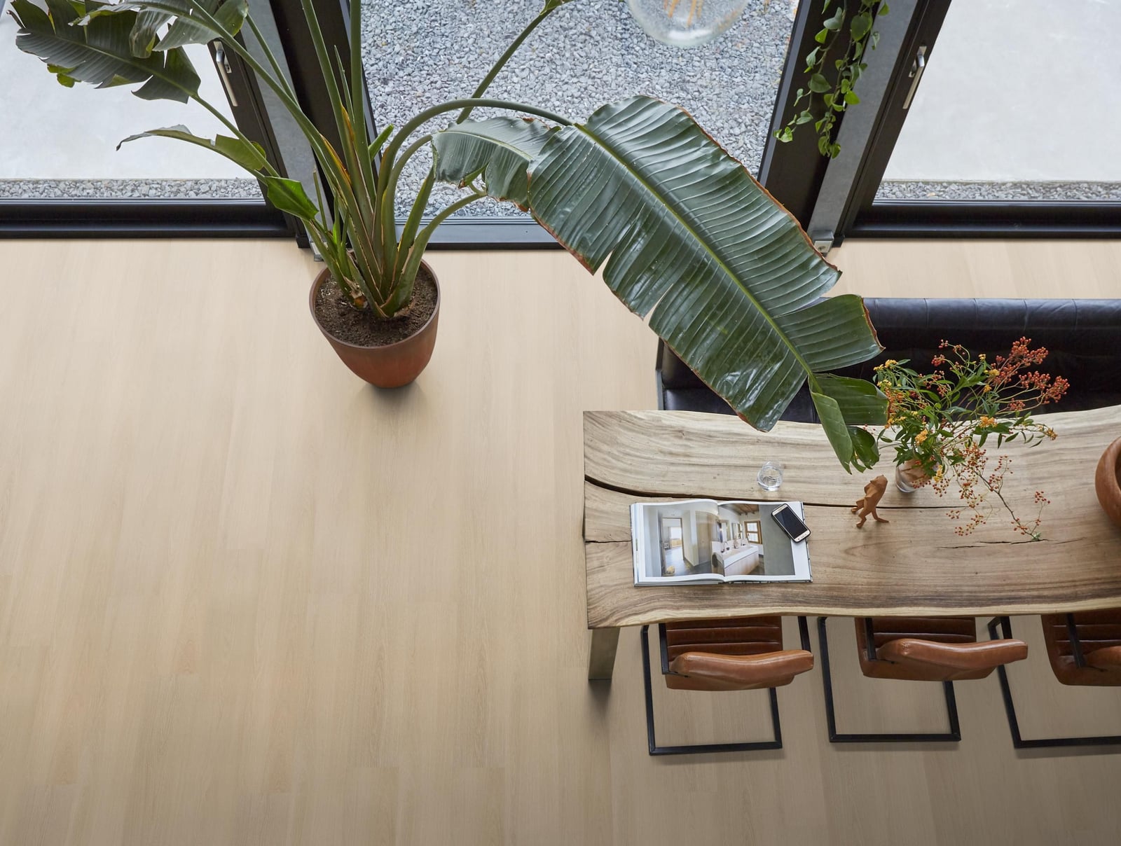 Brentford dryback natural - PVC vloer in naturel eiken, rechte planken (foto 3)