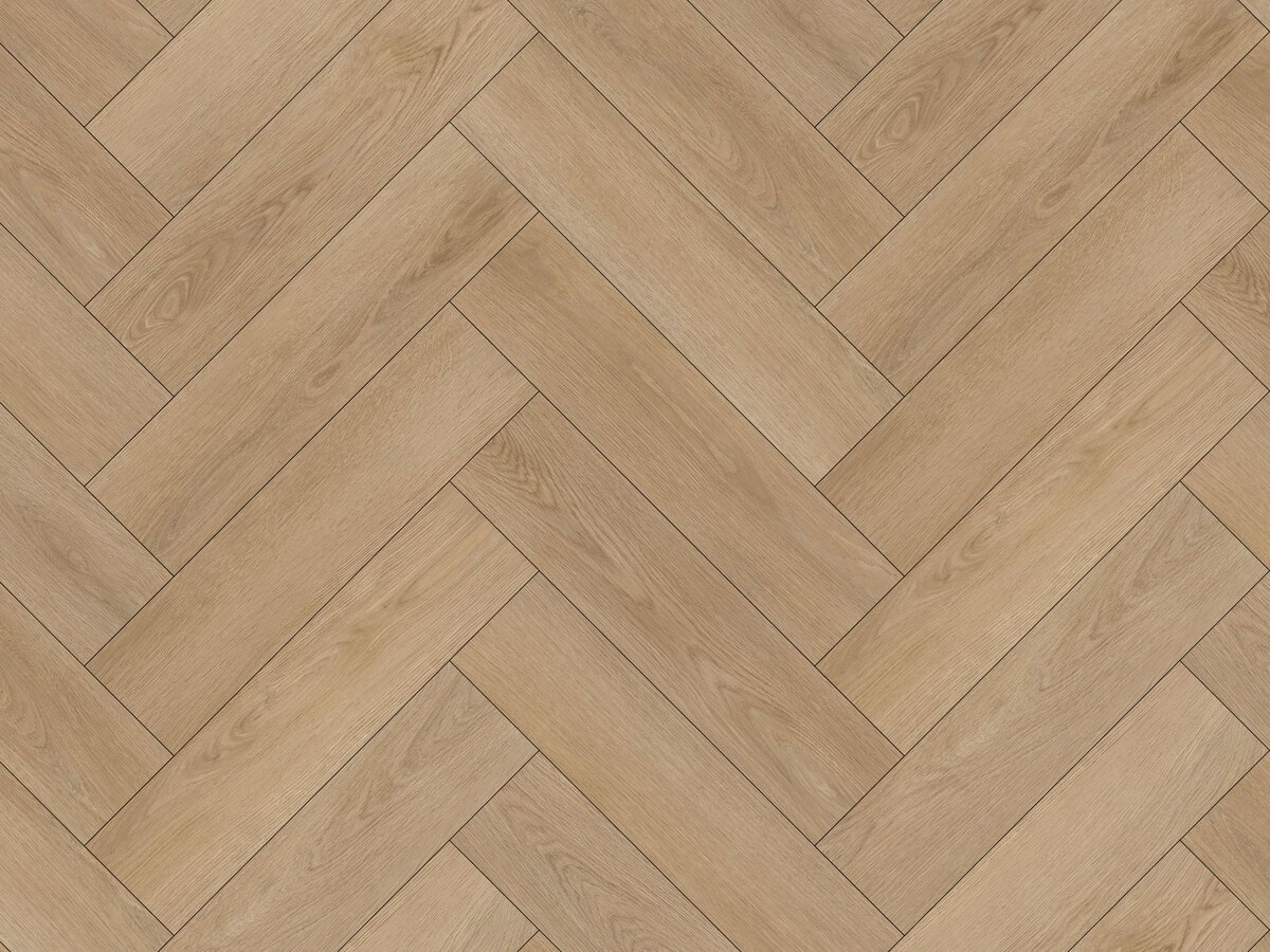 Cambridge Oak Visgraat Click - PVC vloer in naturel eiken