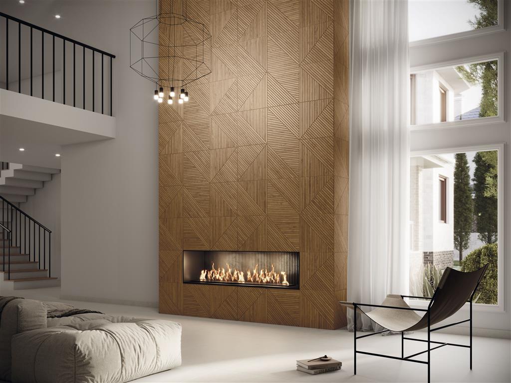 Cifre Geometric Oak decortegel mat - kleur bruin (foto 3)