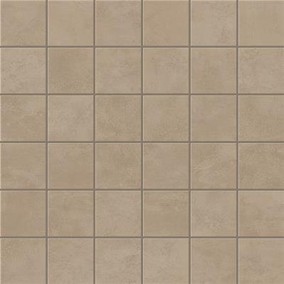 Taupe Matt 4,8x4,8 30x30 Mosaic AEW 044-4 - tegel in grijs, mozaïek
