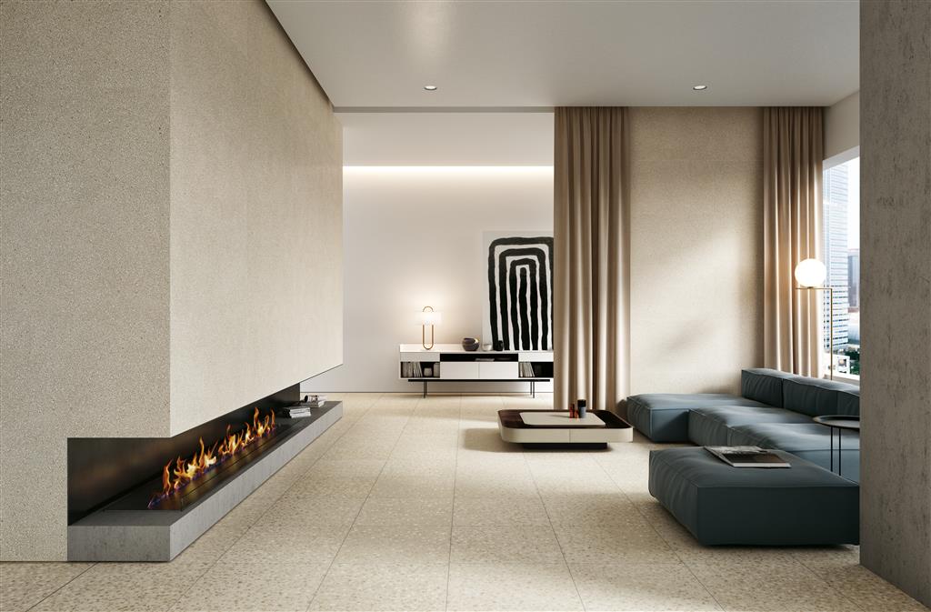 Coem Terrazzo Maxi Caolino vloertegel mat - kleur beige (foto 2)