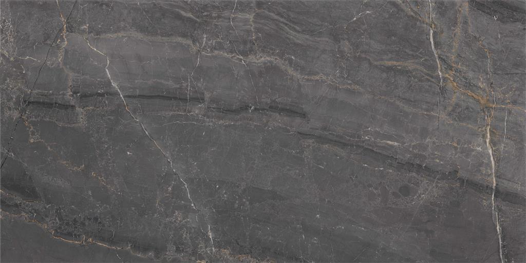 Dado Charme Black Lappato vloertegel glans - kleur zwart (foto 3)