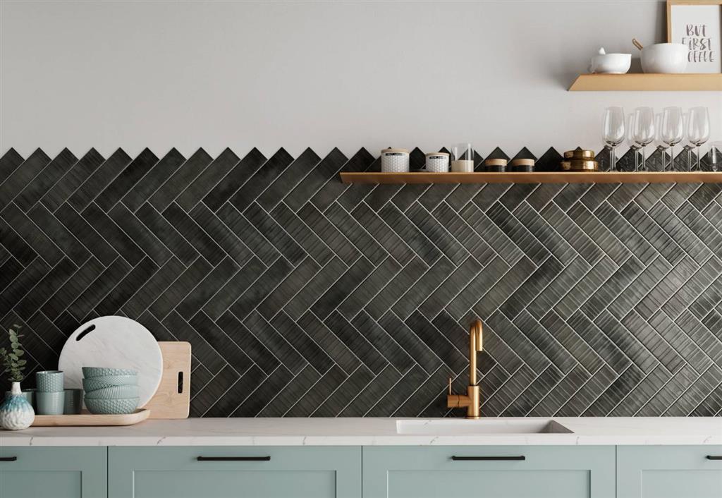 Durstone Concept Black vloertegel glans - kleur zwart (foto 2)