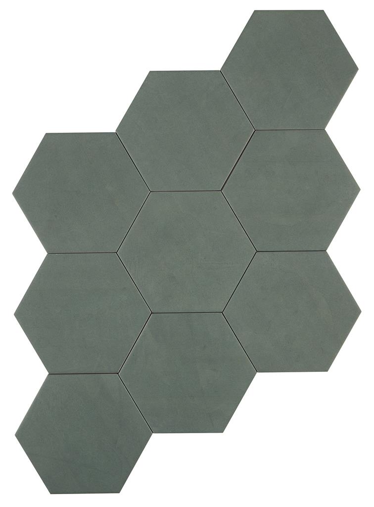 Durstone Sunset Green Hex vloertegel mat - hexagon