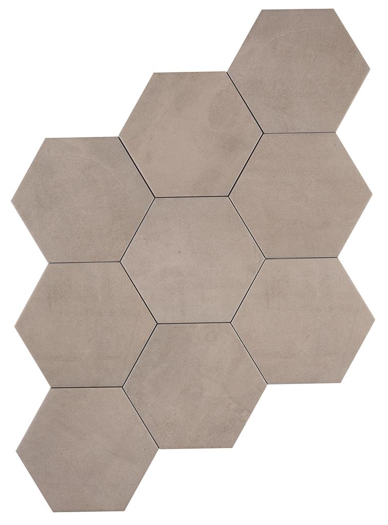 Durstone Sunset Taupe Hex vloertegel mat - hexagon