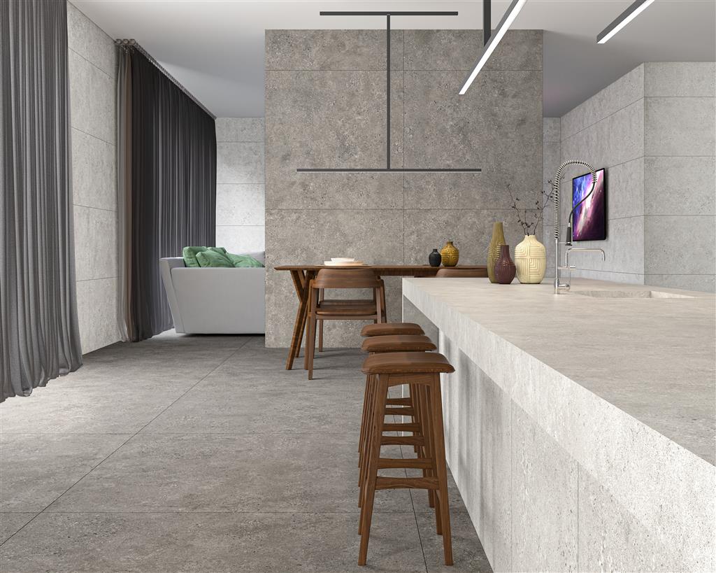 Ecoceramic Bogey Stone vloertegel mat - kleur bruin (foto 2)