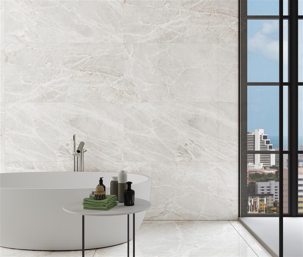 Ecoceramic Brasilia White vloertegel mat - kleur wit (foto 2)