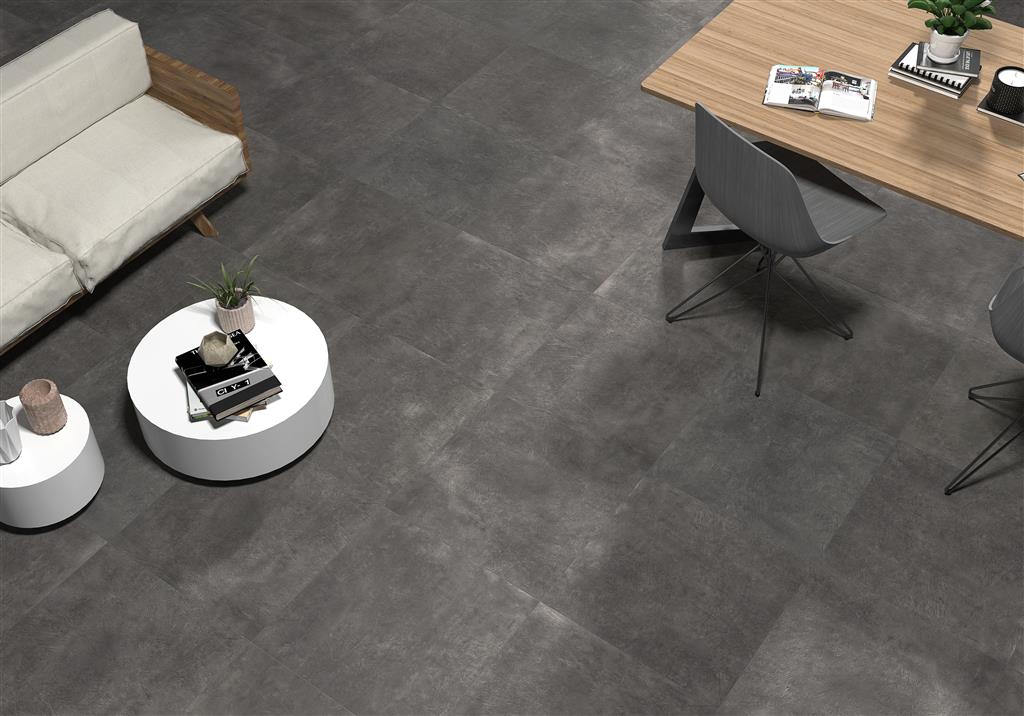 Ecoceramic Newton Graphite vloertegel mat - kleur grijs (foto 2)