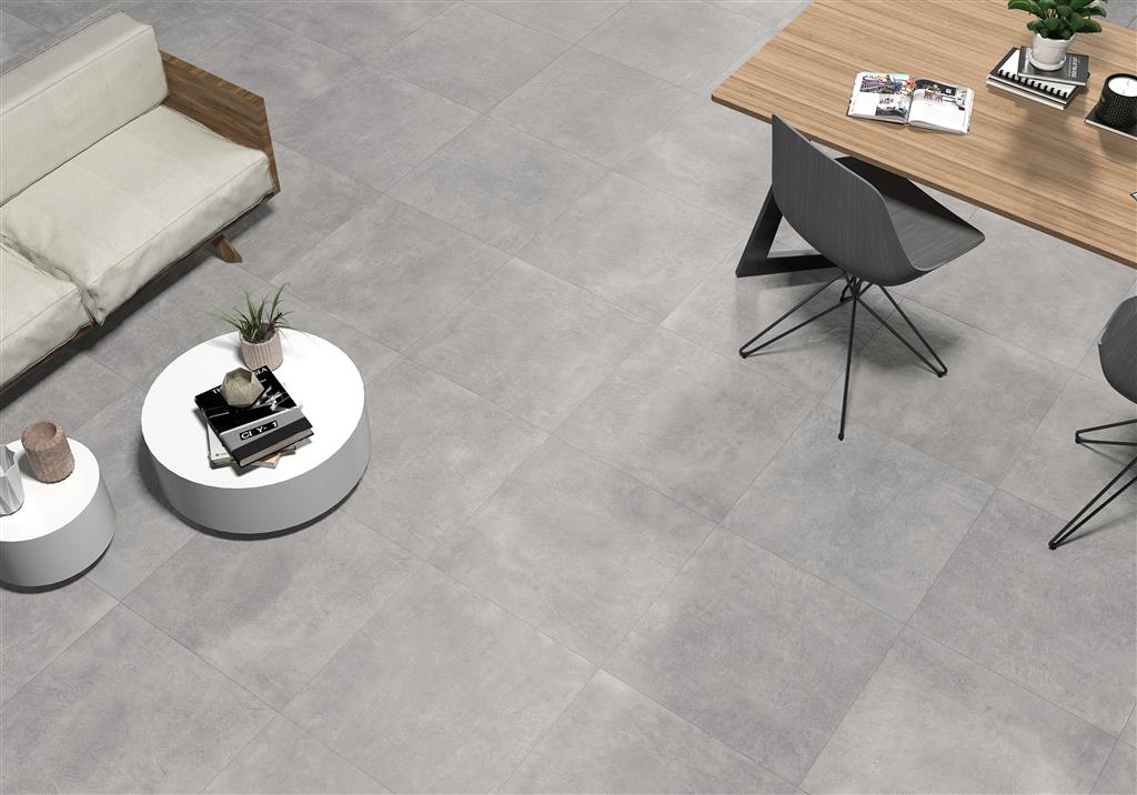 Ecoceramic Newton Pearl vloertegel mat - kleur grijs (foto 2)