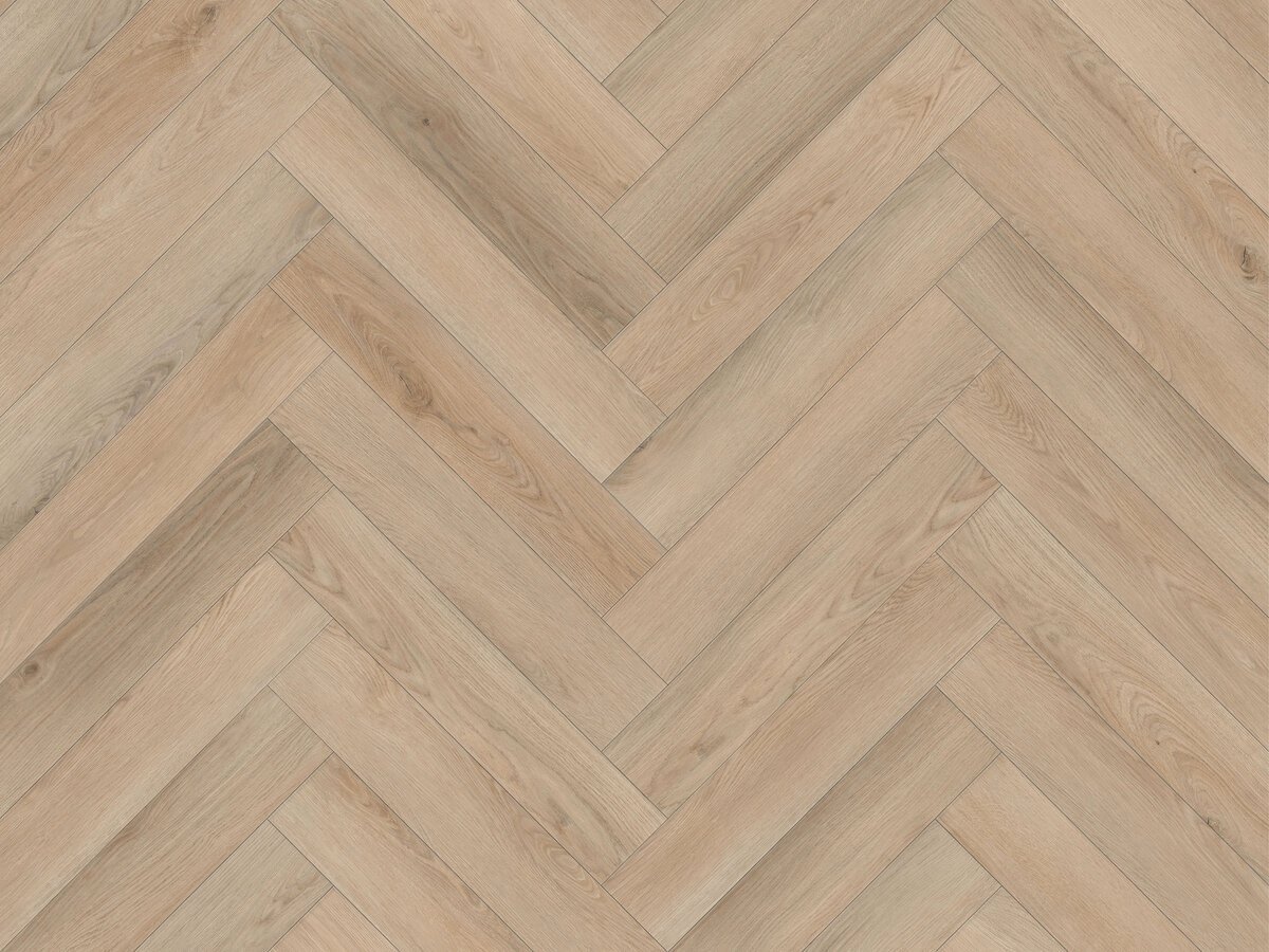 Eternity Visgraat Dry-Back - PVC vloer in naturel eiken