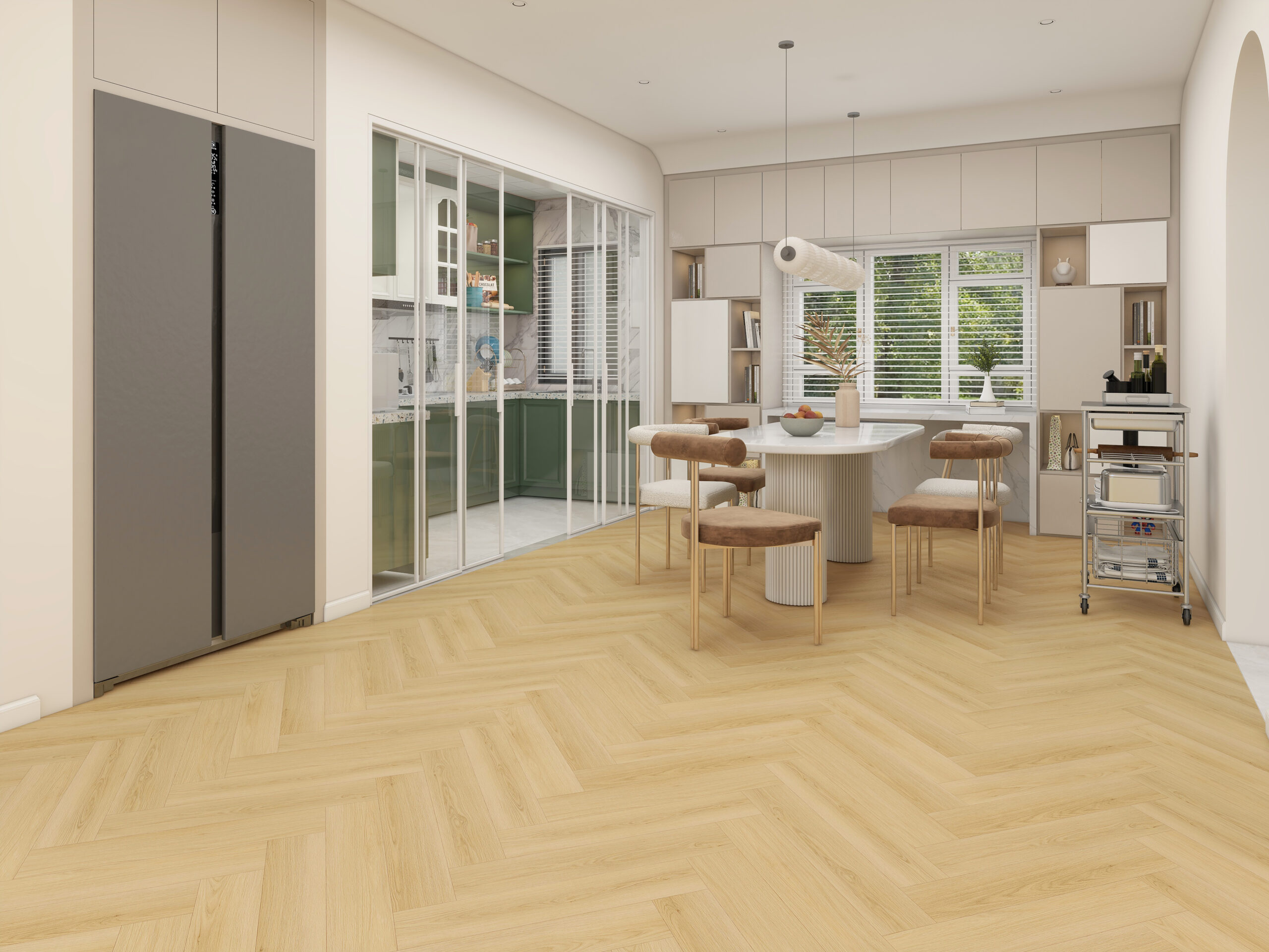 Expertfloors Pvc Visgraat Plak 02 - kleur beige (foto 2)
