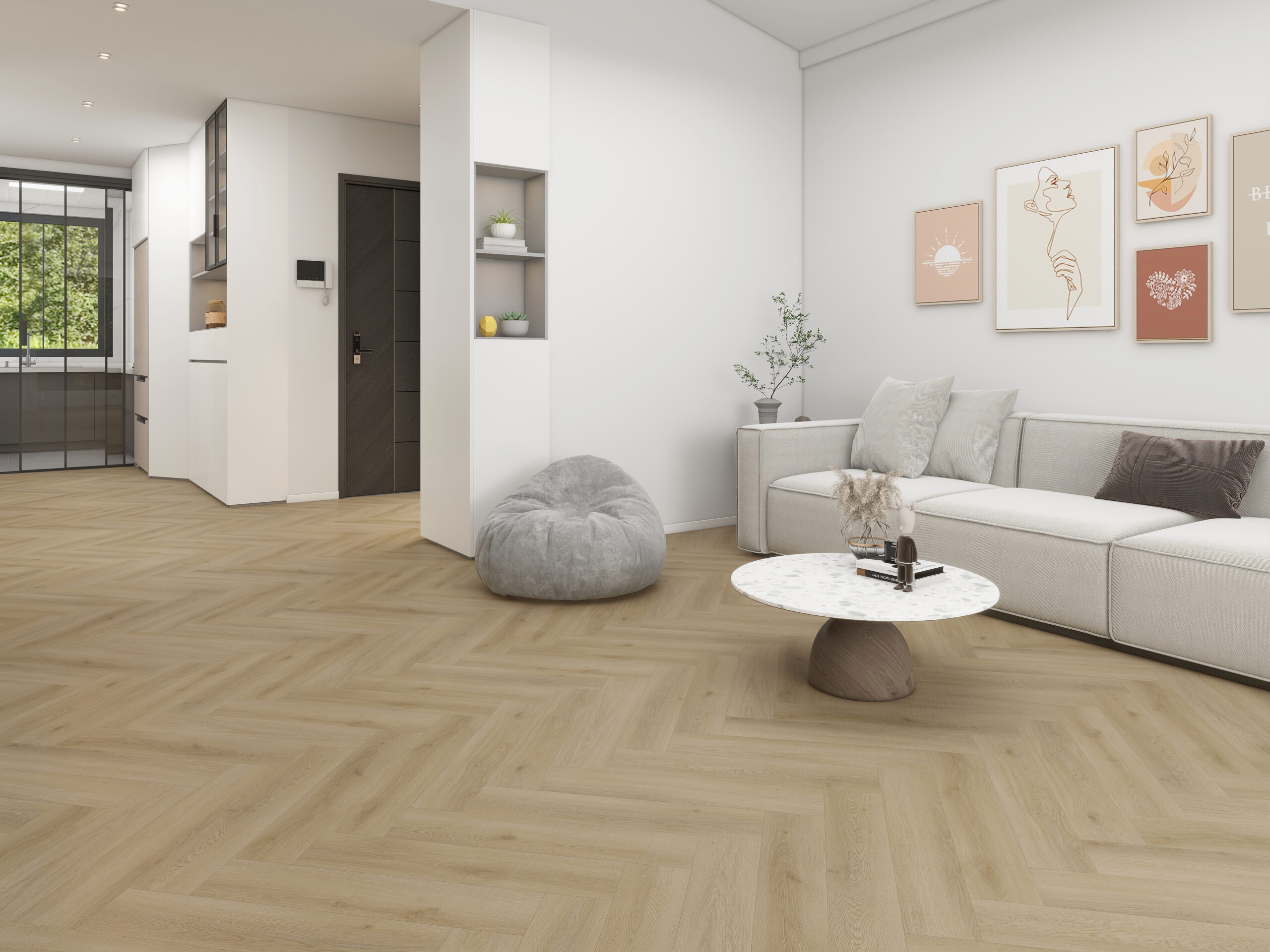 Expertfloors Pvc visgraat Klik 04 - kleur bruin (foto 2)