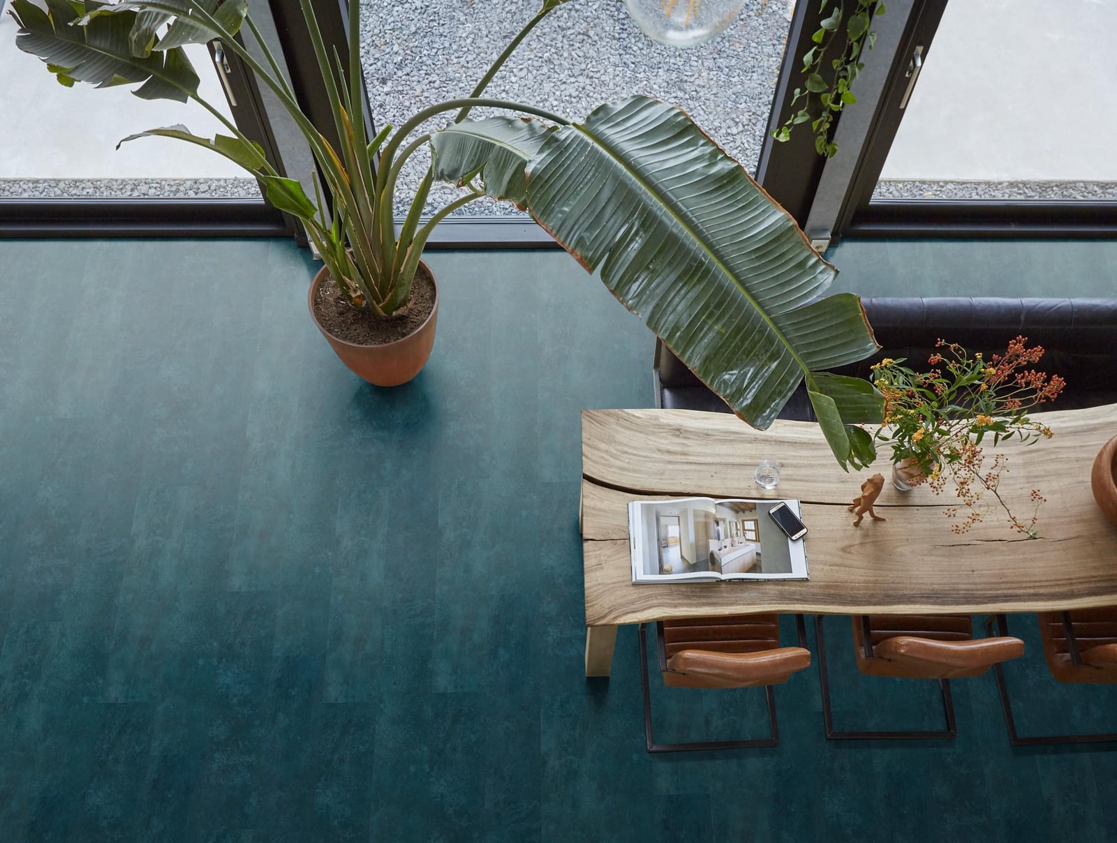 Finsbury dryback dark blue - PVC vloer in blauw, rechte planken (foto 3)