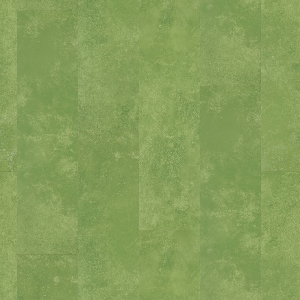 Finsbury dryback green - PVC vloer in groen, rechte planken