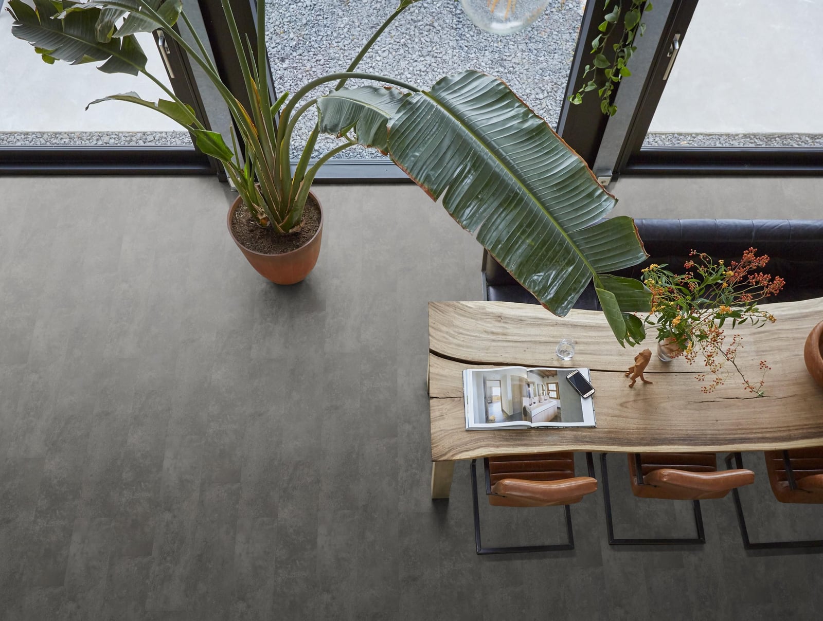 Finsbury dryback grey - PVC vloer in grijs, rechte planken (foto 3)