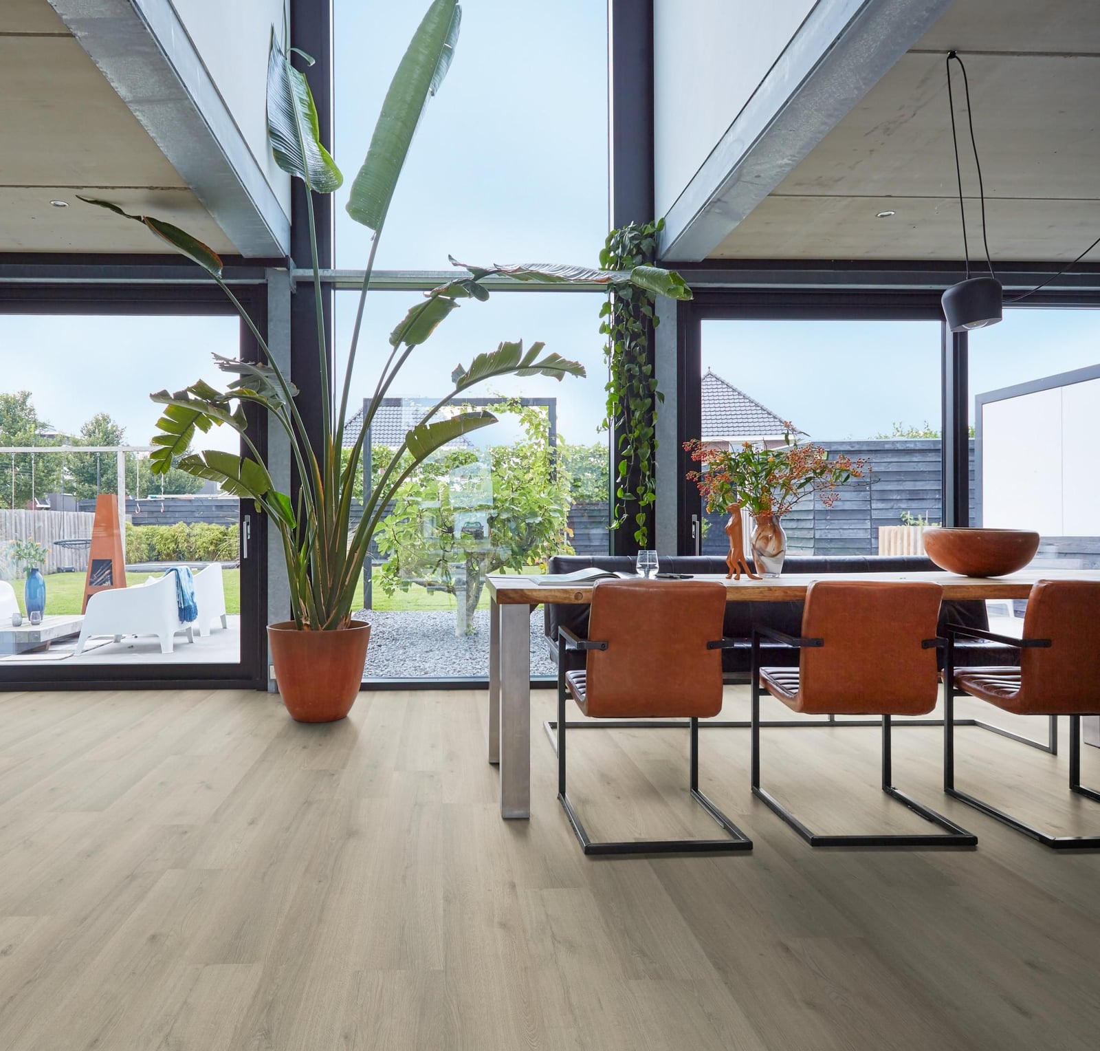 Forest Hills grijsbeige eiken - laminaatvloer, rechte planken (foto 2)
