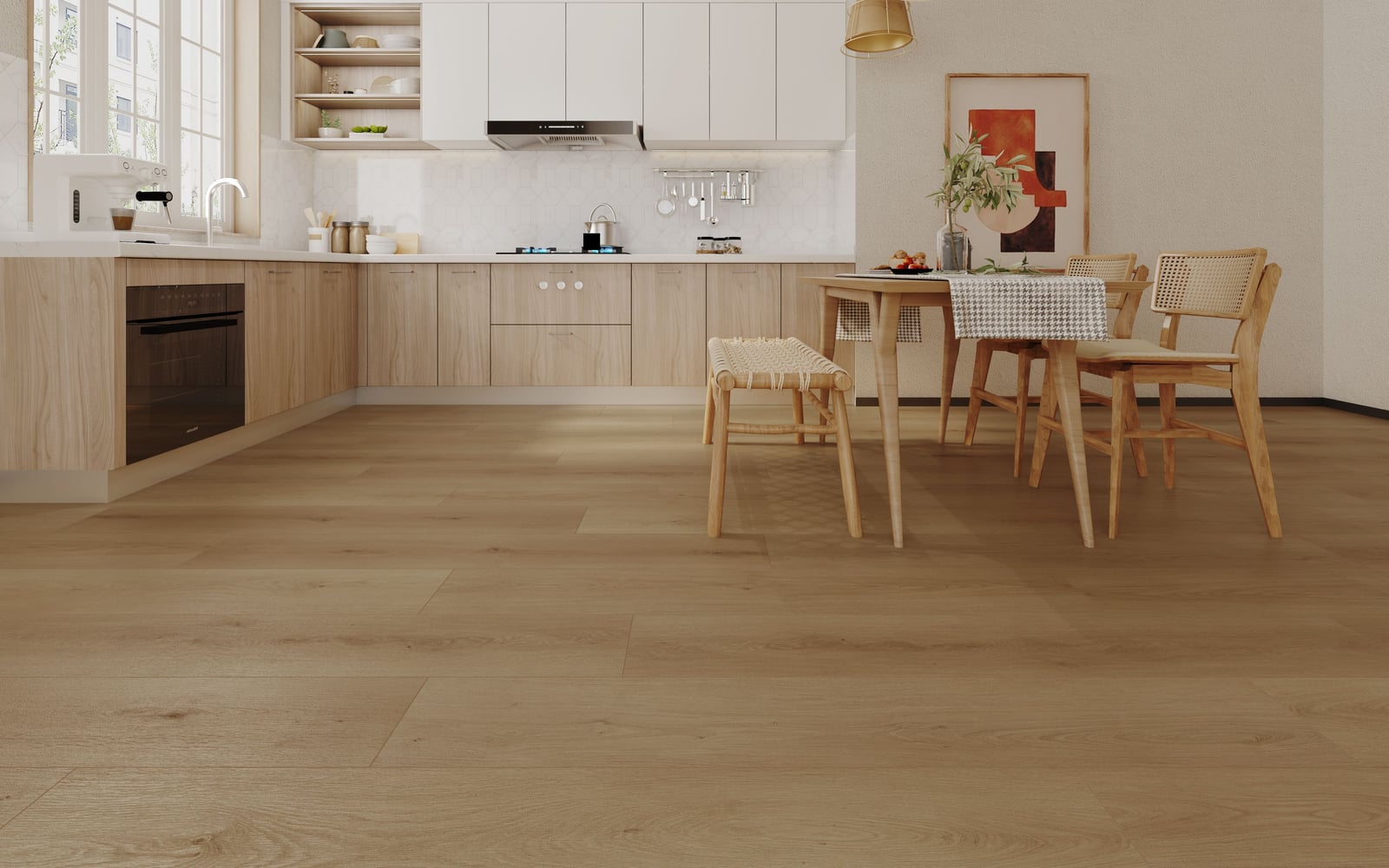 Gelasta Firmfit 6700 Summerfield Naturel - PVC vloer in naturel eiken, rechte planken (foto 2)