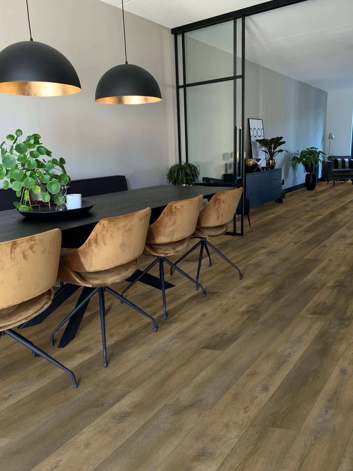 Gelasta Nevada 6001 Valley Oak Pepper - PVC vloer in bruin, rechte planken (foto 2)