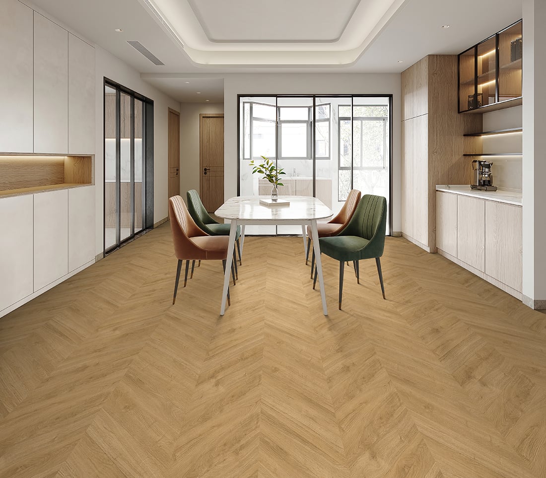Gelasta Oakland Special Hongaarse punt 3701 Naturel - PVC vloer in naturel eiken (foto 2)