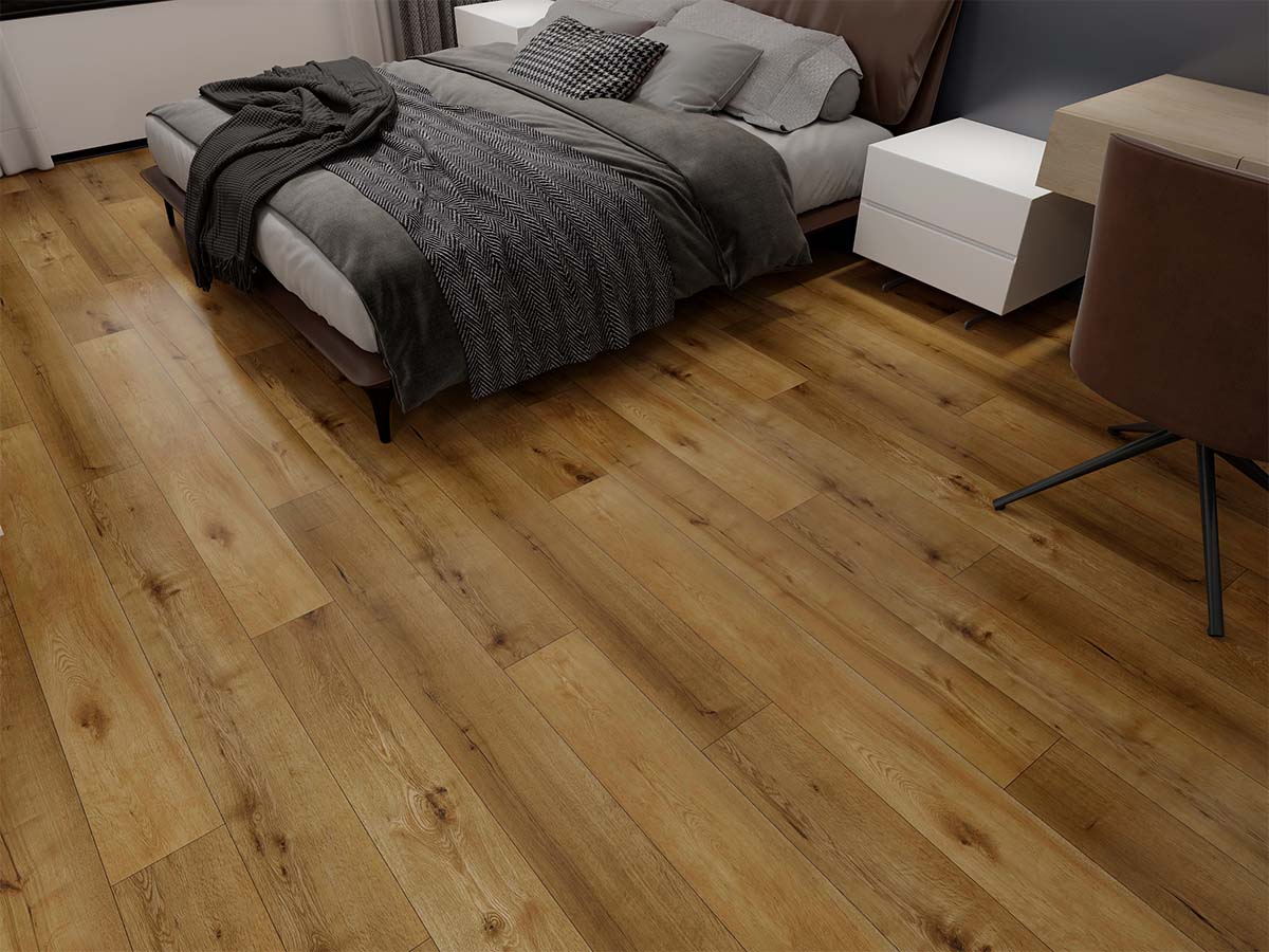 Gold Plank Dry-Back - PVC vloer in bruin, rechte planken (foto 2)