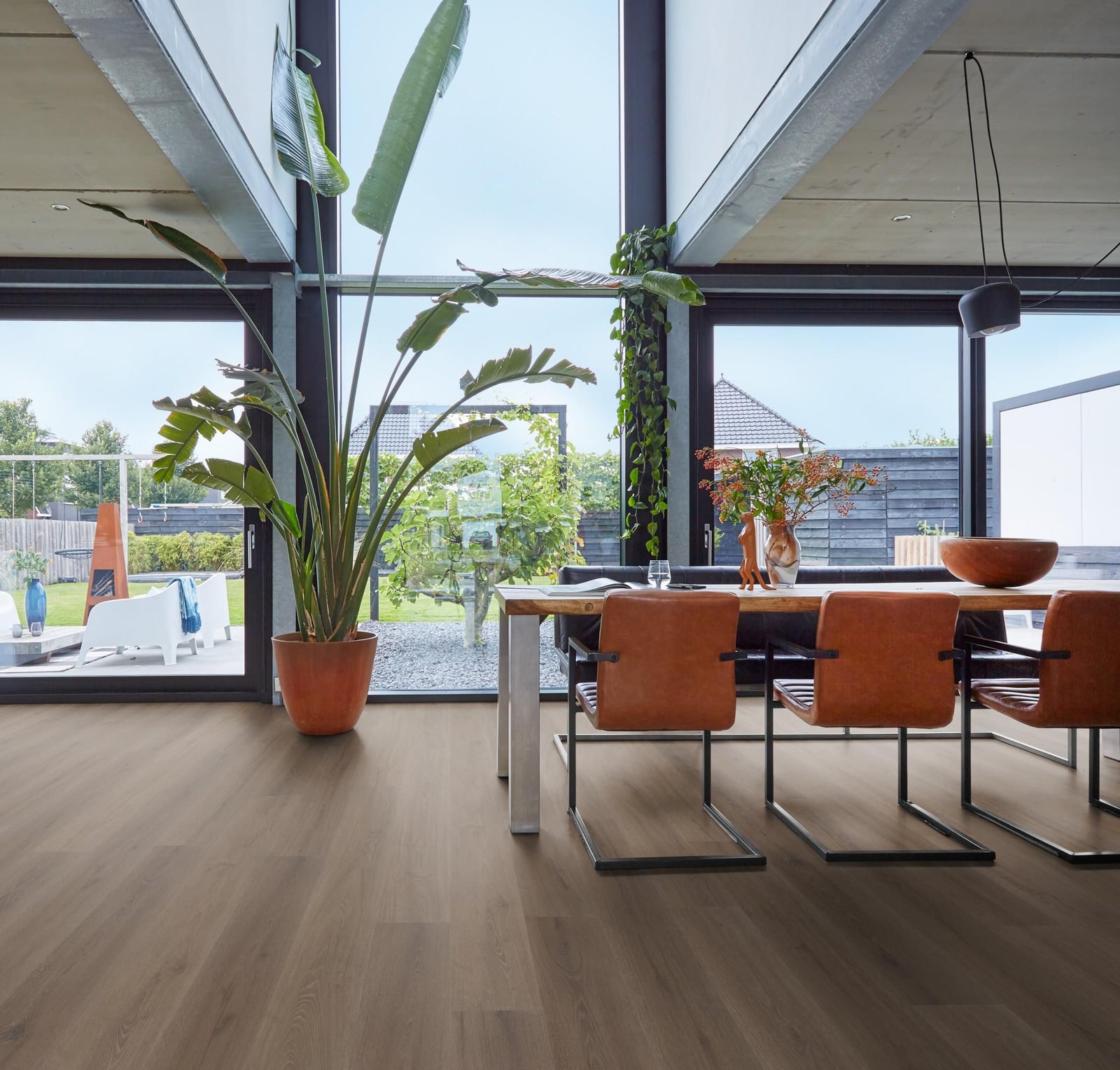 Greenford click SRC brown - PVC vloer in bruin, rechte planken (foto 2)