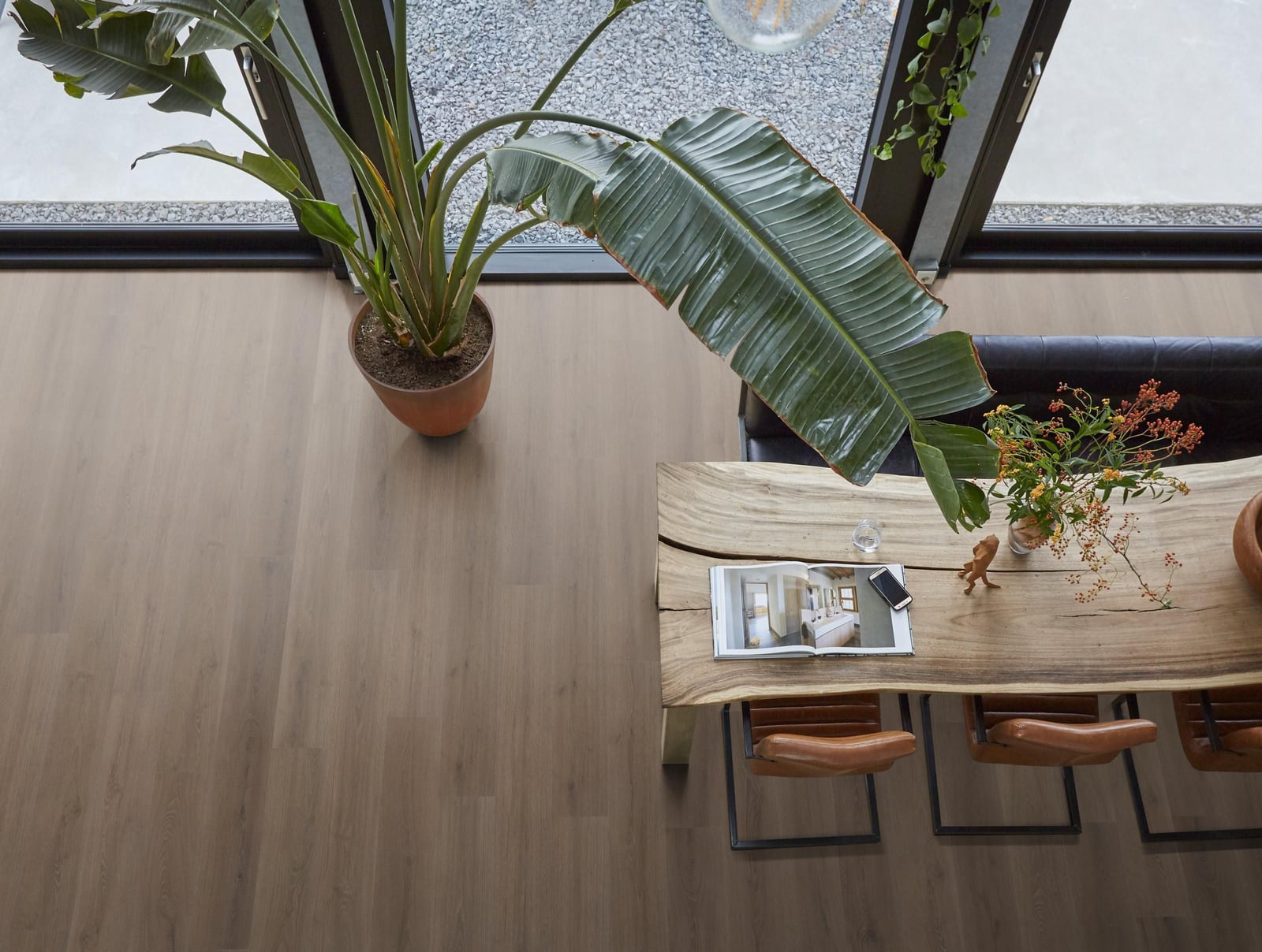 Greenford click SRC brown - PVC vloer in bruin, rechte planken (foto 3)