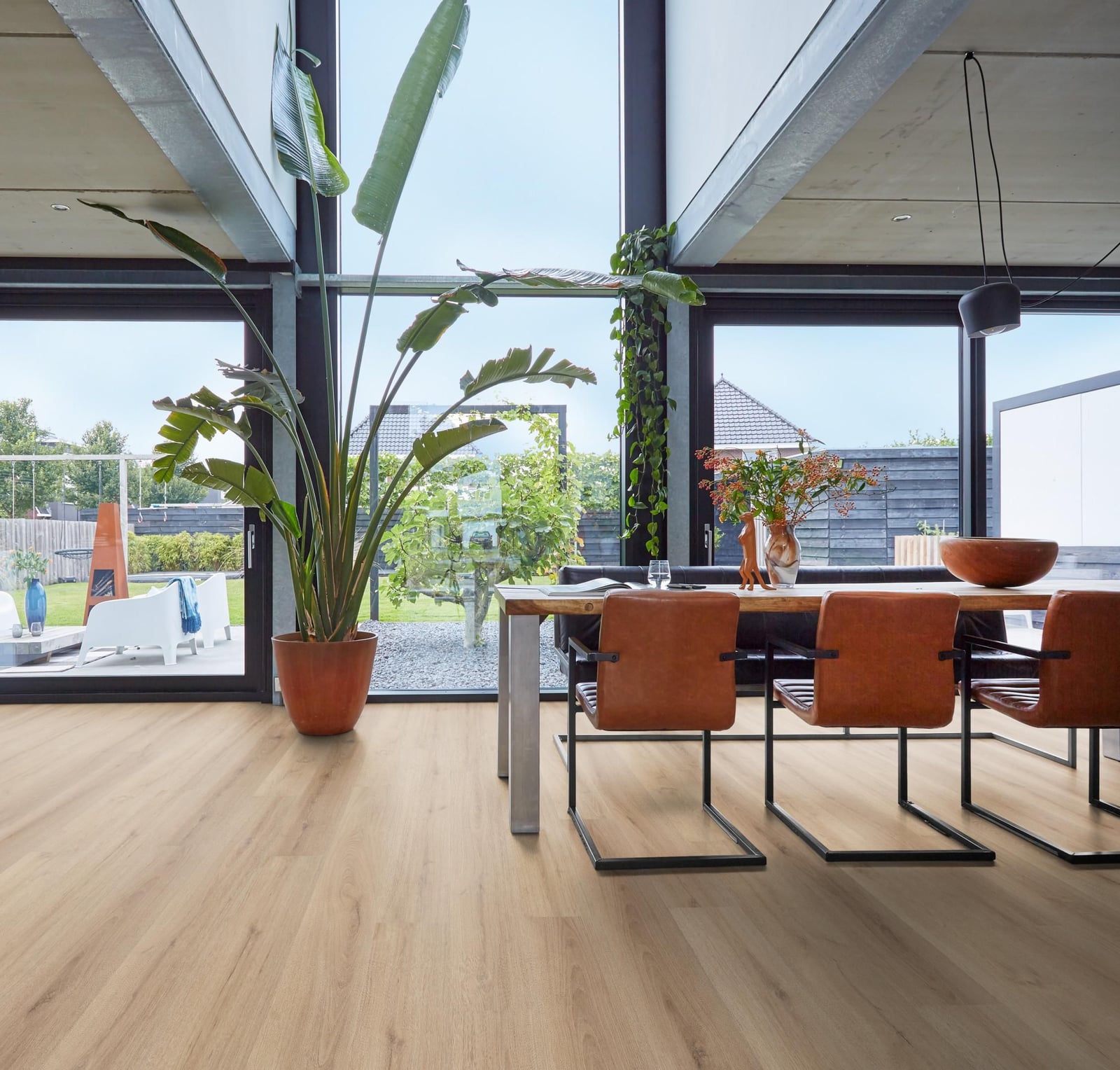 Greenford click SRC light brown - PVC vloer in bruin, rechte planken (foto 2)