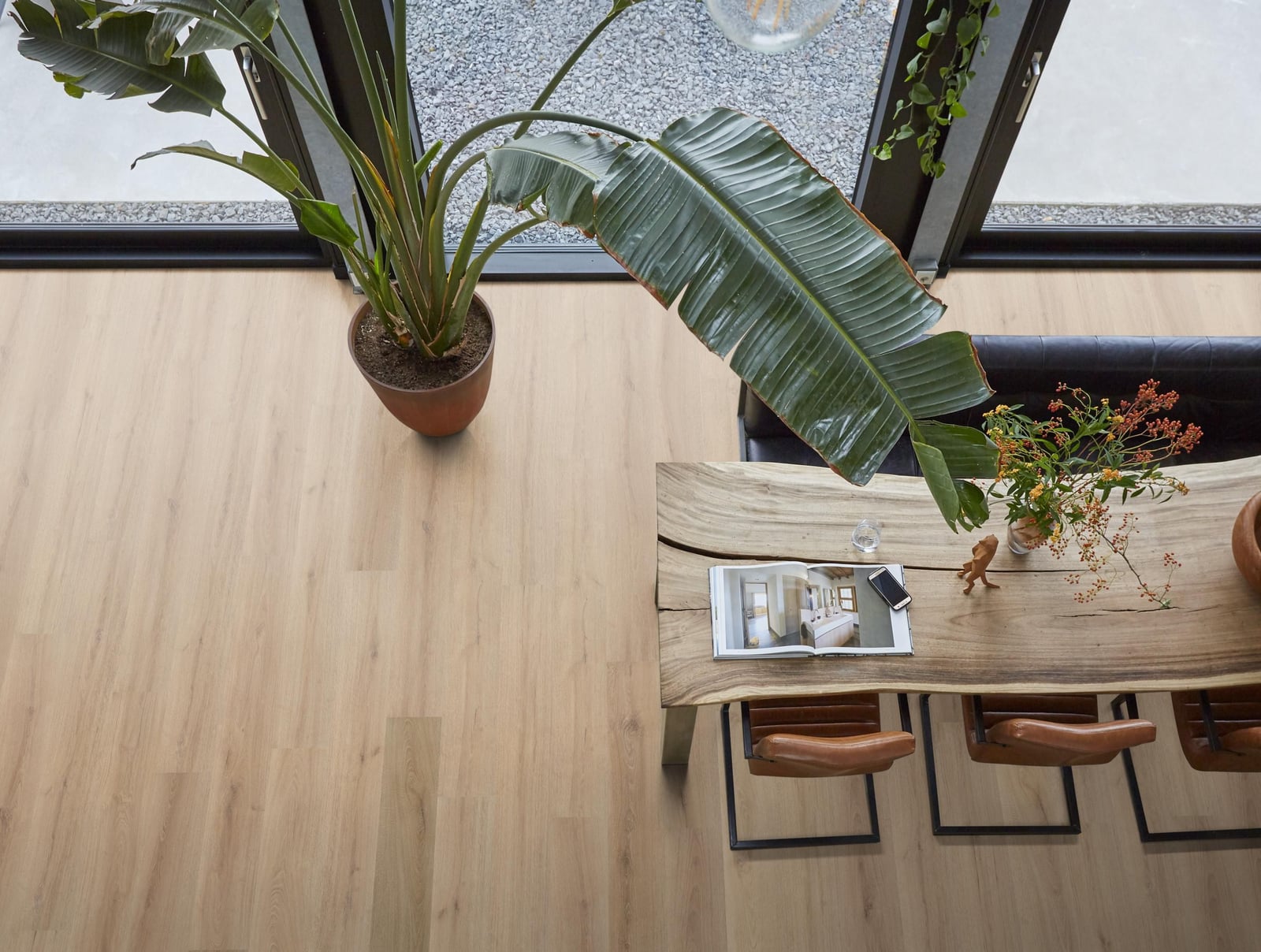 Greenford click SRC light brown - PVC vloer in bruin, rechte planken (foto 3)