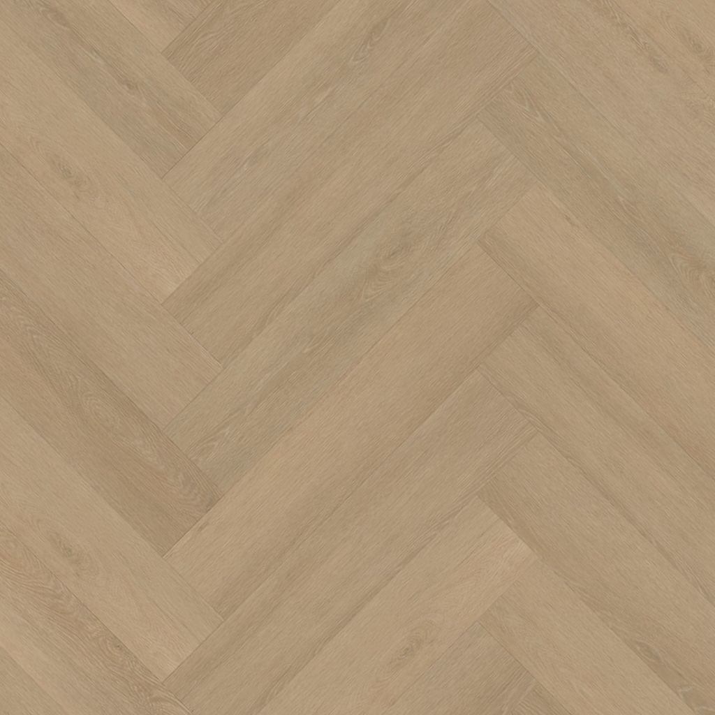 Herringbone dryback warm natural - PVC vloer in naturel eiken, visgraat