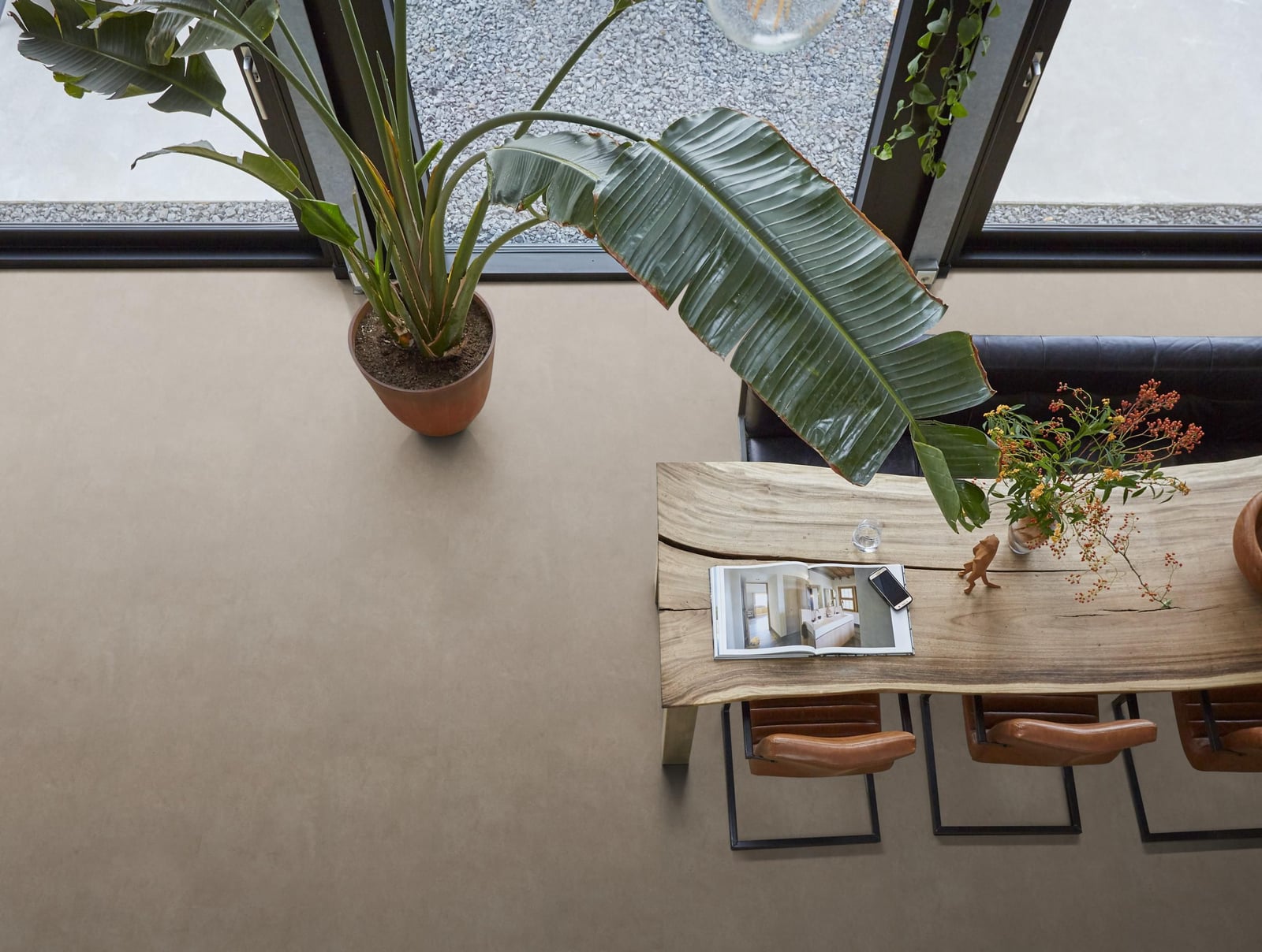 Highbury XL dryback taupe - PVC vloer in grijs, tegelformaat (foto 3)