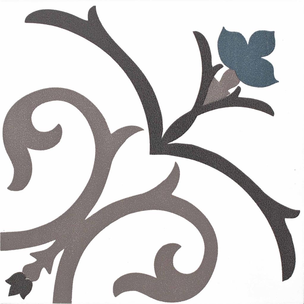 Kerion Neocim Classic Branche Mer Décor vloertegel mat - kleur blauw