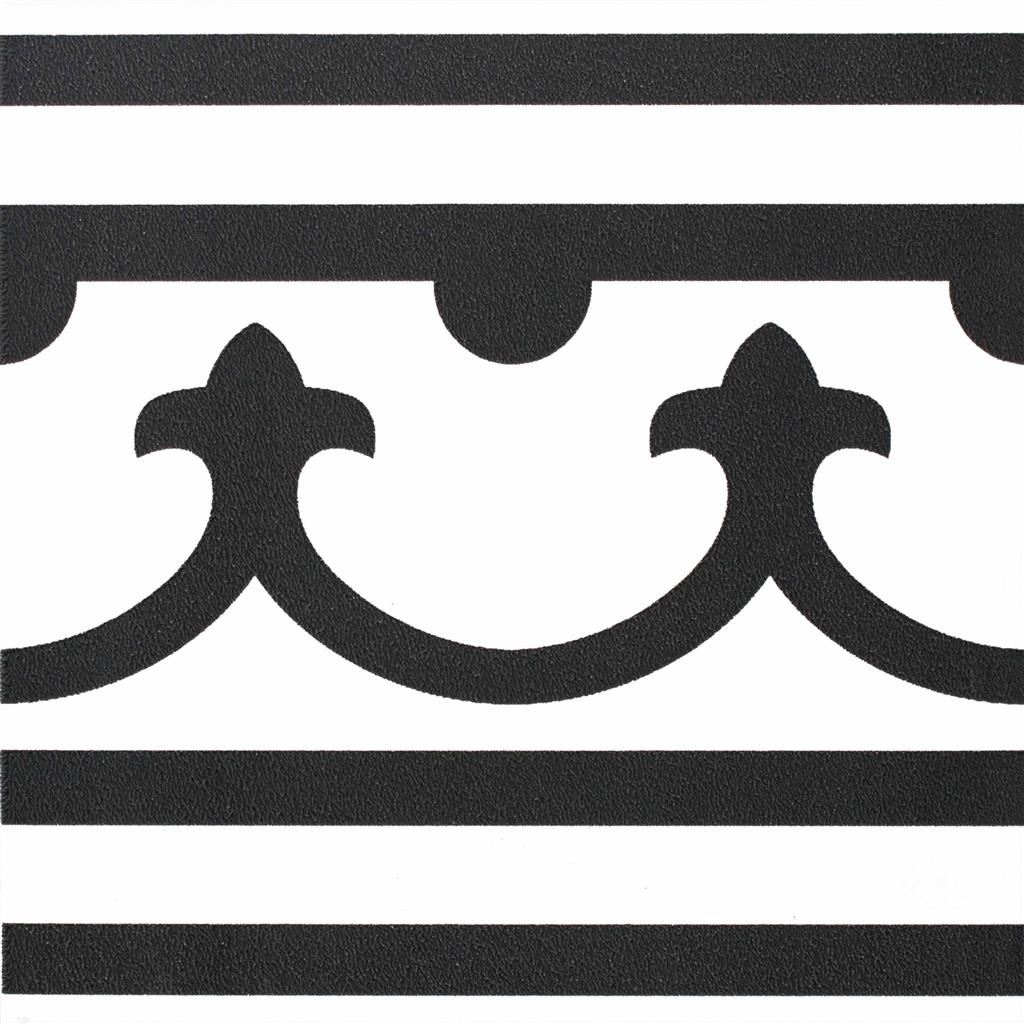 Kerion Neocim Classic C Noir Faixa vloertegel mat - kleur wit