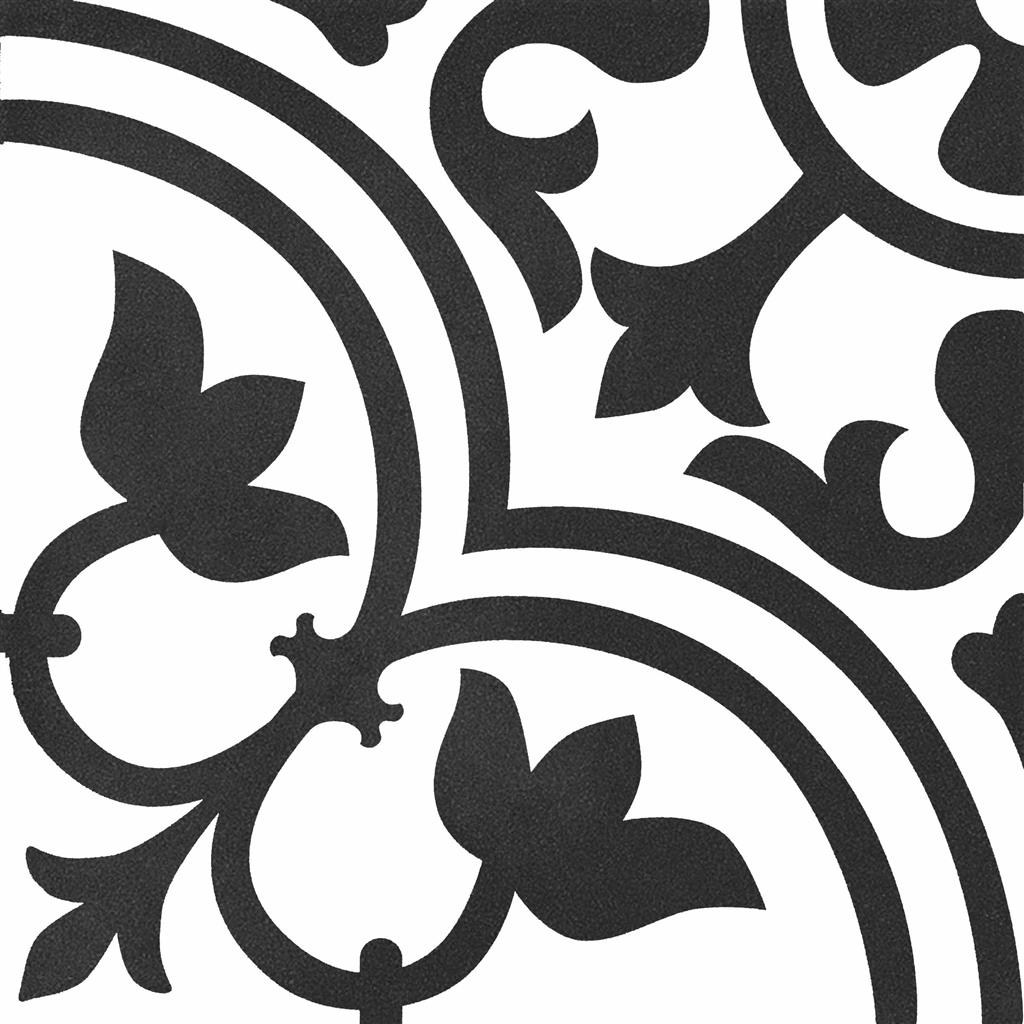 Kerion Neocim Classic D Noir Décor vloertegel mat - kleur wit