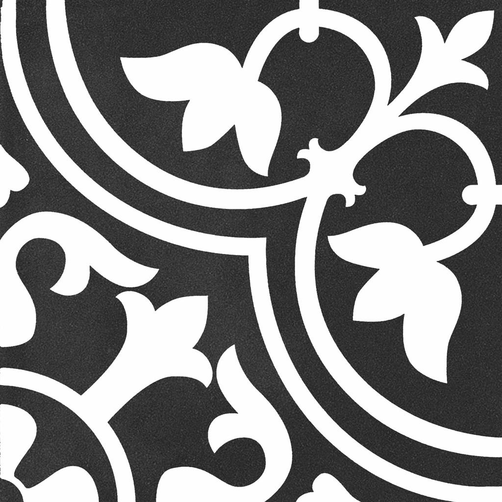 Kerion Neocim Classic D Noir N Décor vloertegel mat - kleur zwart