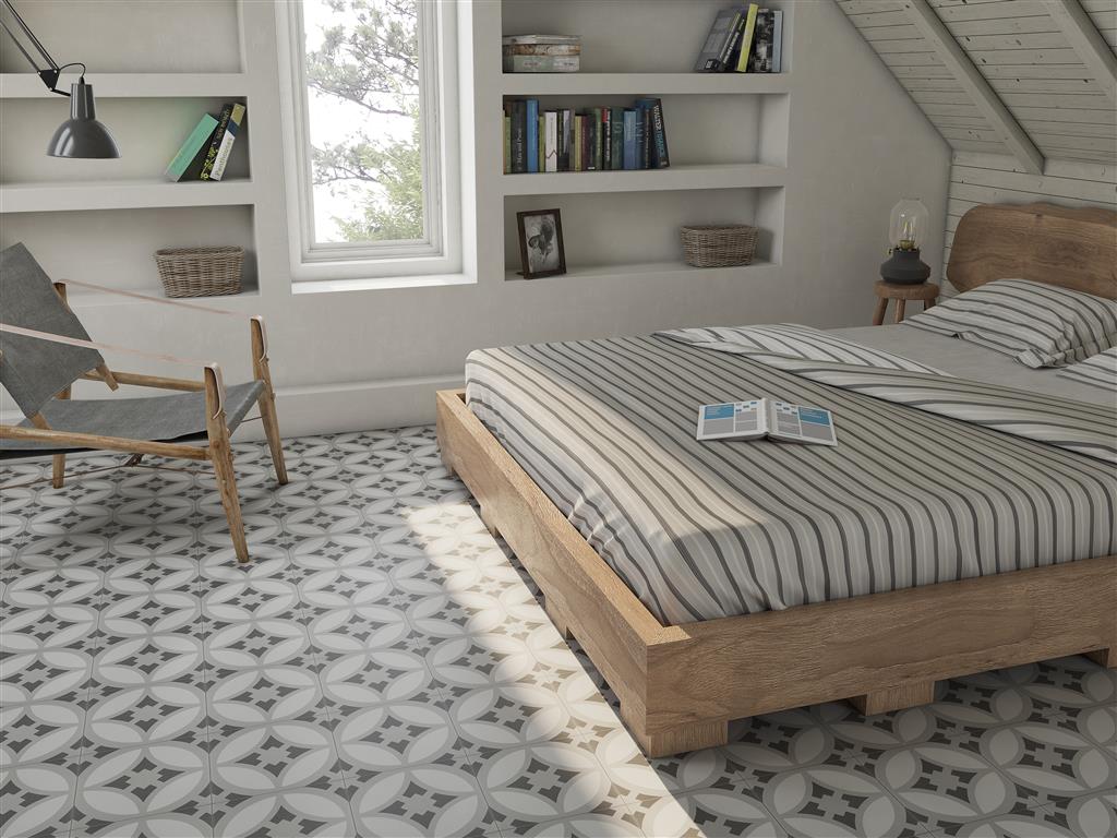 Kerion Neocim Classic F Nuage Decor vloertegel mat - kleur grijs (foto 2)