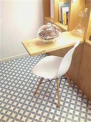 Kerion Neocim Classic Fleur Ciel Décor vloertegel mat - kleur blauw (foto 2)