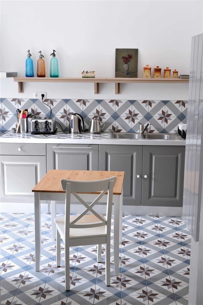 Kerion Neocim Classic Optique Mer Décor vloertegel mat - kleur blauw (foto 2)