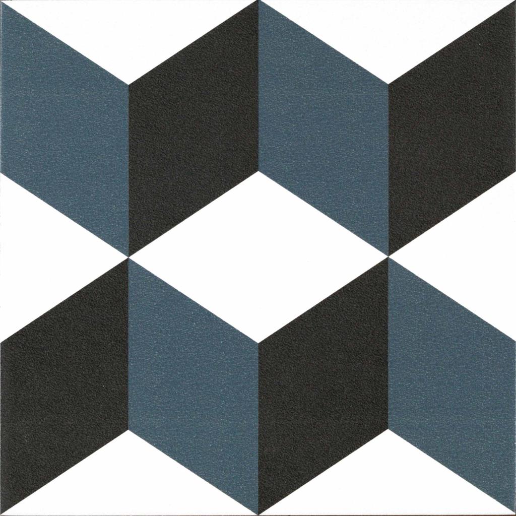 Kerion Neocim Plus Cubique Bleu Décor vloertegel mat - kleur blauw