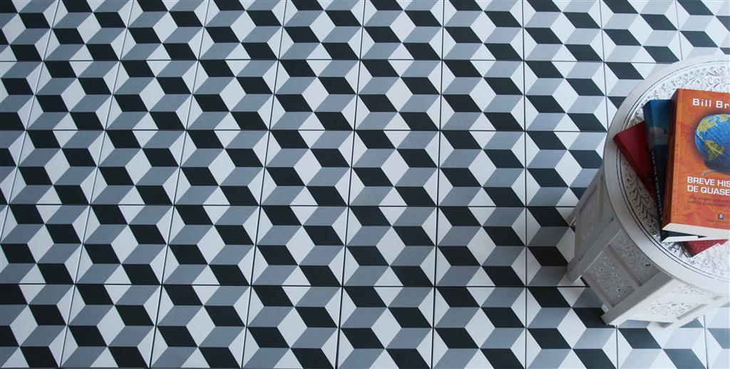 Kerion Neocim Plus Cubique Titane Décor vloertegel mat - kleur grijs (foto 2)