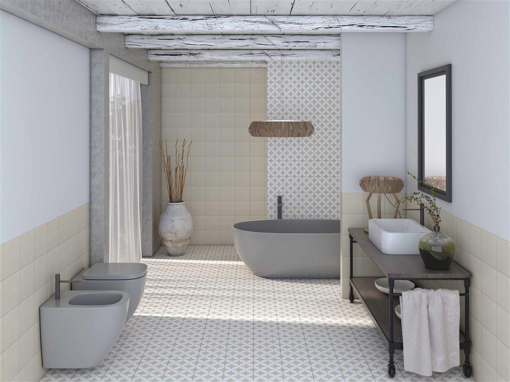 Kerion Neocim Plus Fleur Champagne N Décor vloertegel mat - kleur beige (foto 3)