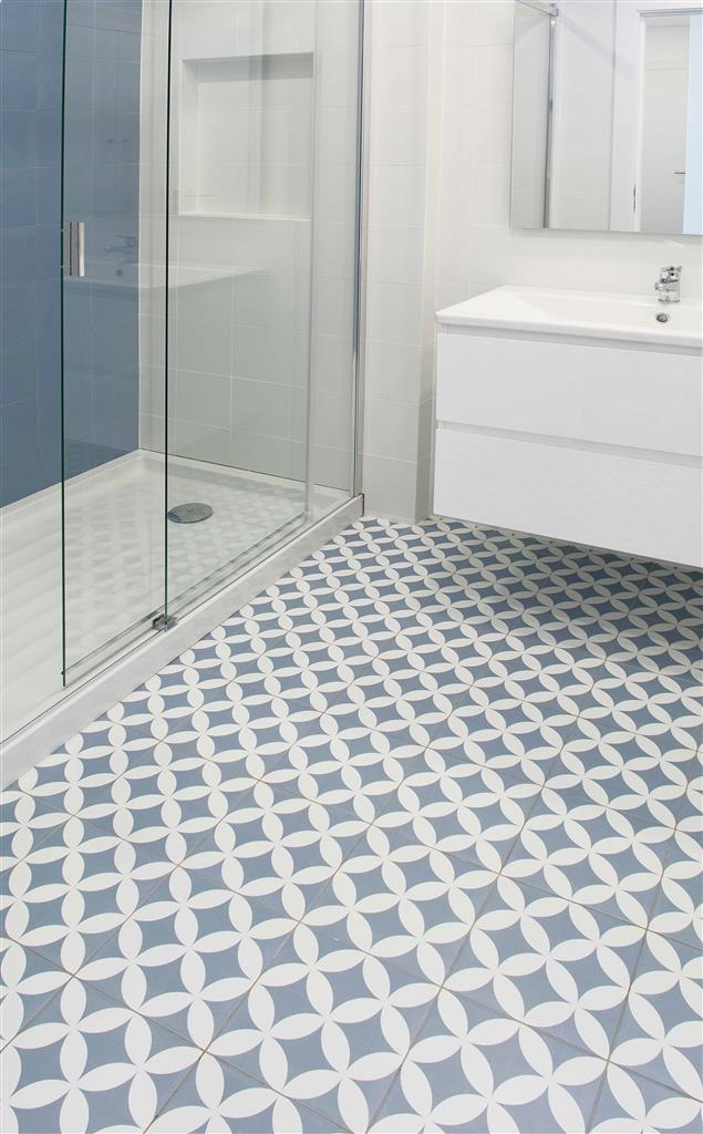 Kerion Neocim Plus Fleur Ciel N Décor vloertegel mat - kleur blauw (foto 2)