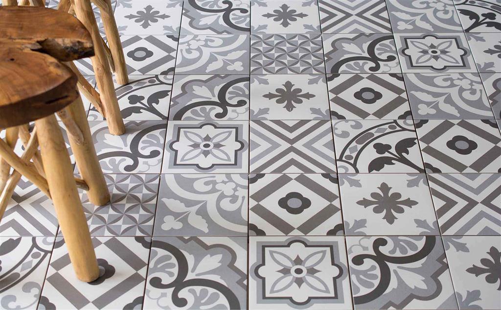 Kerion Neocim Plus Patchwork Gris / Plomb vloertegel mat - kleur grijs (foto 3)
