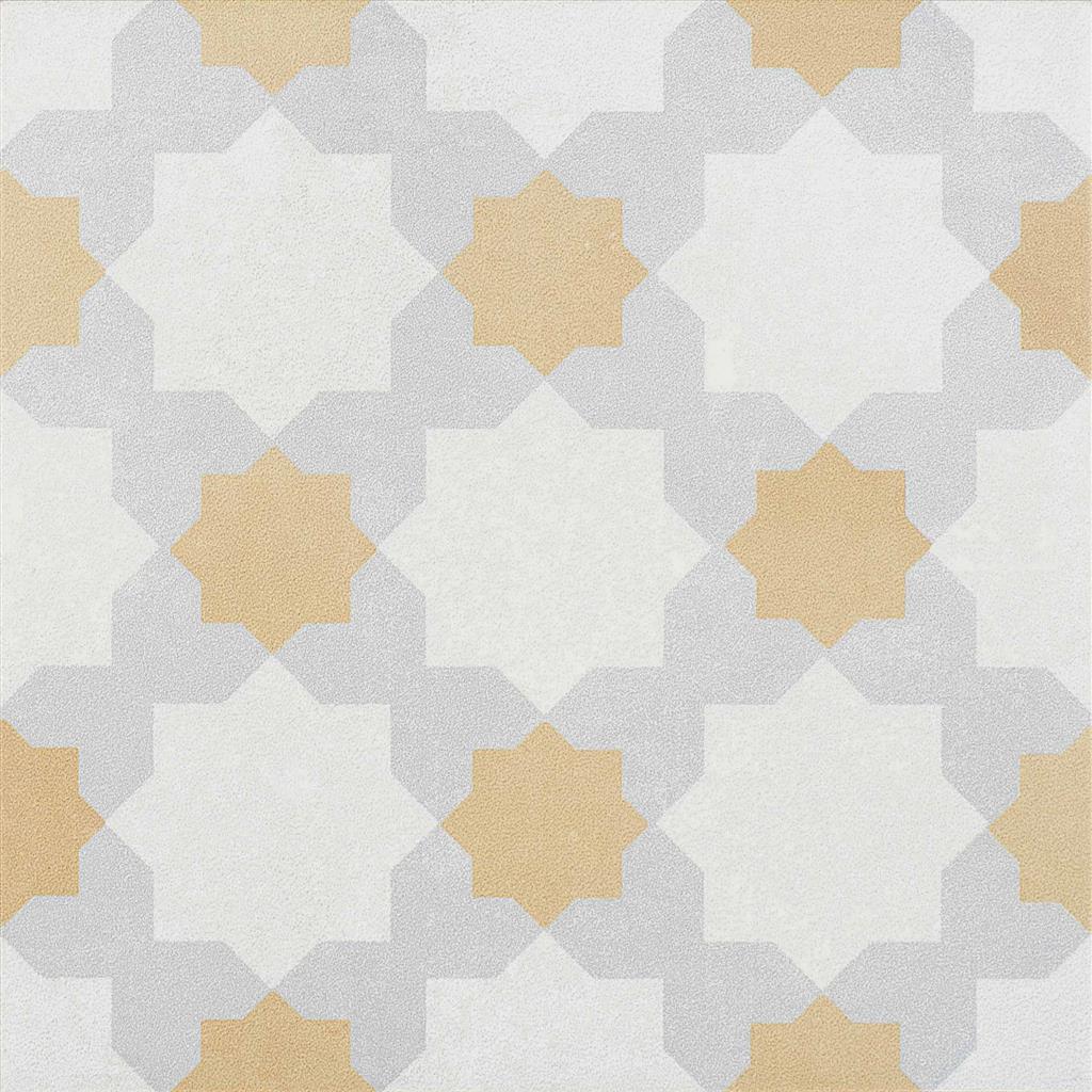 Kerion Neocim Vintage V02 Décor vloertegel mat - kleur geel