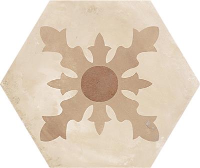 Marca Corona Terra Cardinale vers. C Esagono vloertegel mat - kleur beige, hexagon