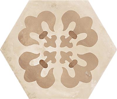 Marca Corona Terra Giglio vers. C Esagono vloertegel mat - kleur beige, hexagon