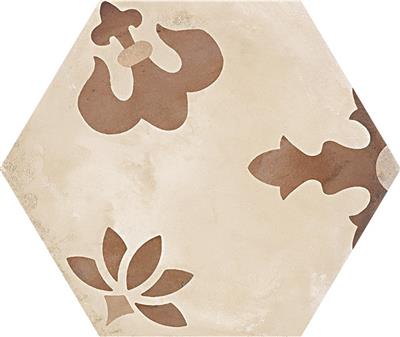 Marca Corona Terra Mix Giglio vers. C Esagono decortegel mat - kleur beige, hexagon
