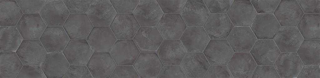 Marca Corona Terra Nero Esagono vloertegel mat - kleur grijs, hexagon (foto 2)