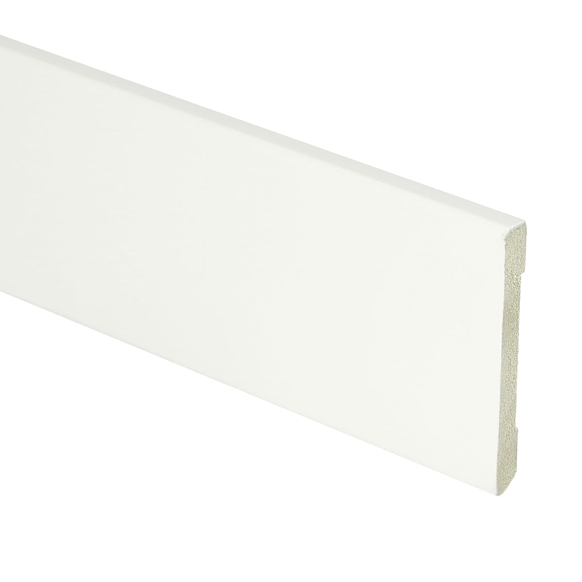 MDF Moderne plint 55x6 wit voorgelakt RAL 9016