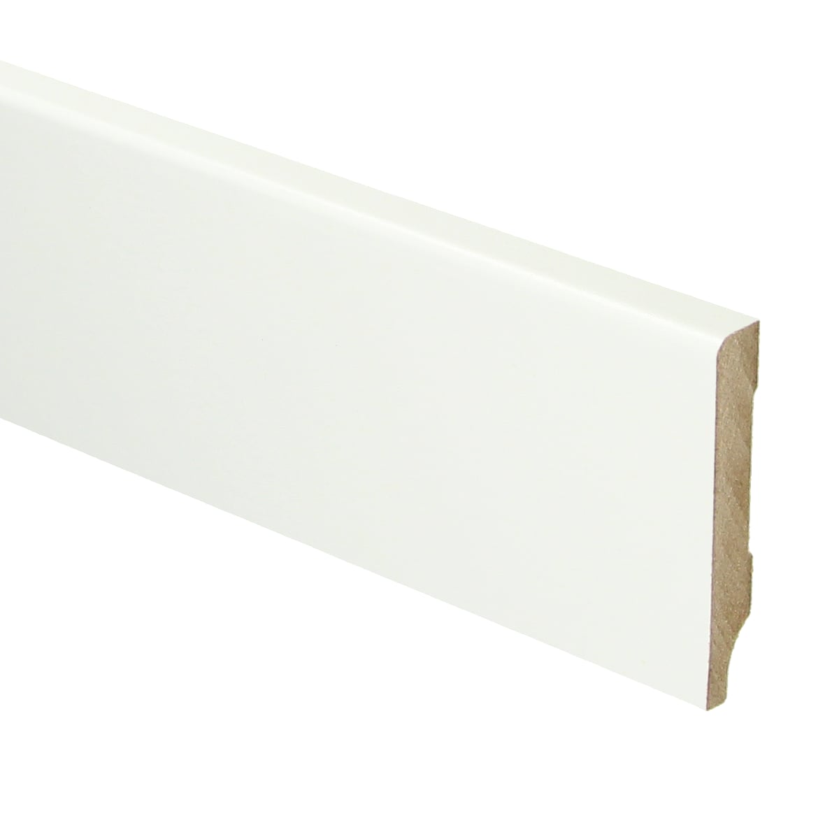 MDF Moderne plint 55x9 voorgelakt RAL 9016 - kleur wit