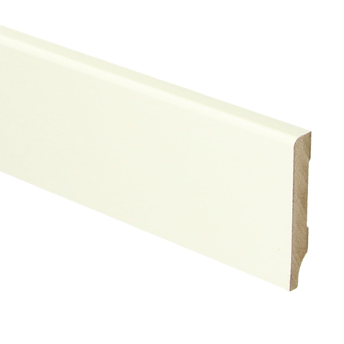MDF Moderne plint 55x9 wit voorgelakt RAL 9010
